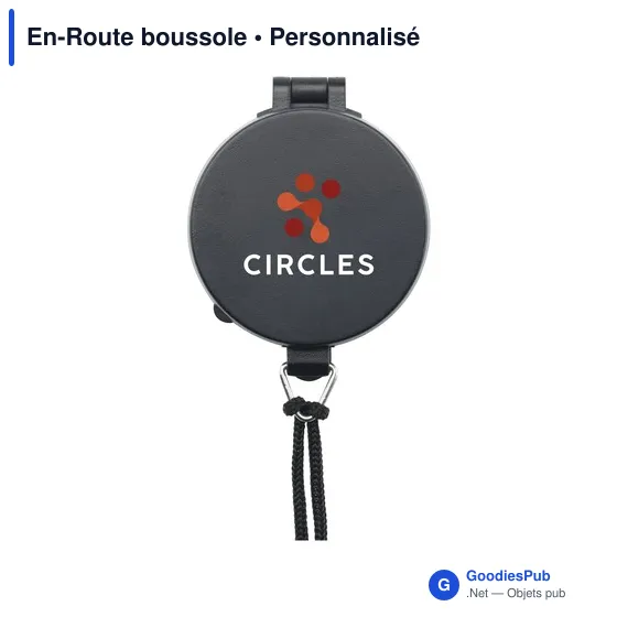 Boussole personnalisable En-Route avec logo pour vos activités outdoor - Image 3