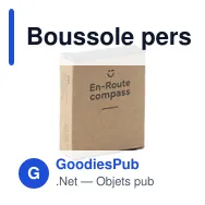 Boussole personnalisable En-Route avec logo pour vos activités outdoor - Miniature 4