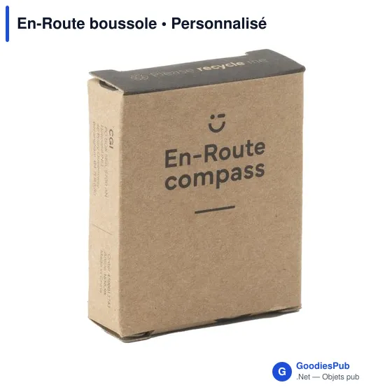 Boussole personnalisable En-Route avec logo pour vos activités outdoor - Image 4