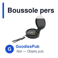 Boussole personnalisable En-Route avec logo pour vos activités outdoor - Miniature 6