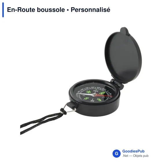Boussole personnalisable En-Route avec logo pour vos activités outdoor - Image 6