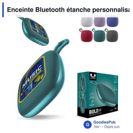 Enceinte Bluetooth étanche personnalisable avec logo - Fresh 'n Rebel Bold S3