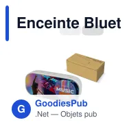Enceinte Bluetooth étanche personnalisable 5 W en R-ABS avec logo - Tone - Miniature 1