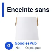 Enceinte sans fil lumineuse personnalisable avec logo - modèle B2B - Miniature 1
