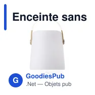Enceinte sans fil lumineuse personnalisable avec logo - modèle B2B - Miniature 3