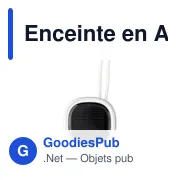 Enceinte sans fil personnalisable en ABS recyclé avec logo - Miniature 1