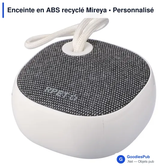 Enceinte sans fil personnalisable en ABS recyclé avec logo - Image 2