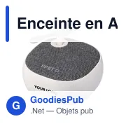 Enceinte sans fil personnalisable en ABS recyclé avec logo - Miniature 3