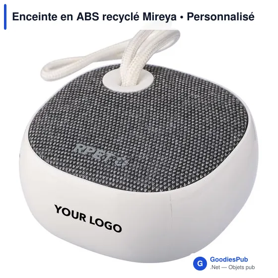 Enceinte sans fil personnalisable en ABS recyclé avec logo - Image 3