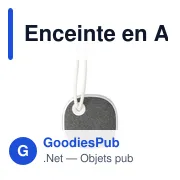 Enceinte sans fil personnalisable en ABS recyclé avec logo - Miniature 4