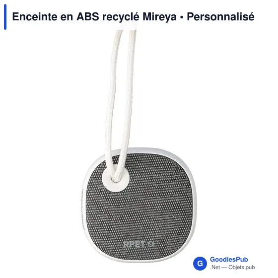 Enceinte sans fil personnalisable en ABS recyclé avec logo - Image 4