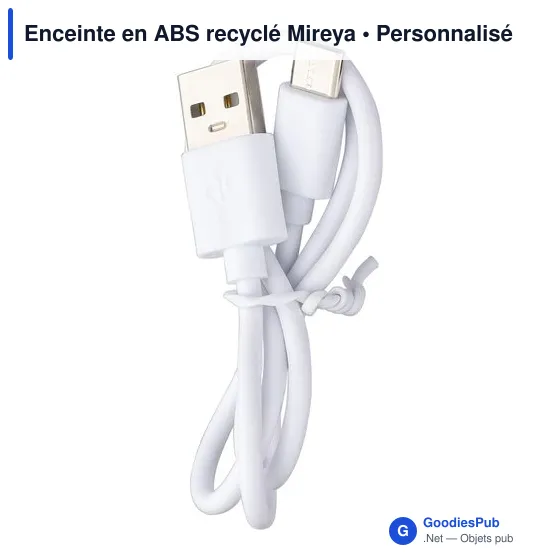 Enceinte sans fil personnalisable en ABS recyclé avec logo - Image 5