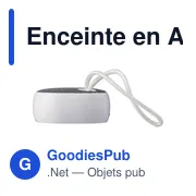 Enceinte sans fil personnalisable en ABS recyclé avec logo - Miniature 8