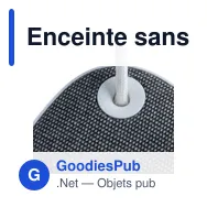 Enceinte sans fil personnalisable en ABS recyclé avec logo - Miniature 9