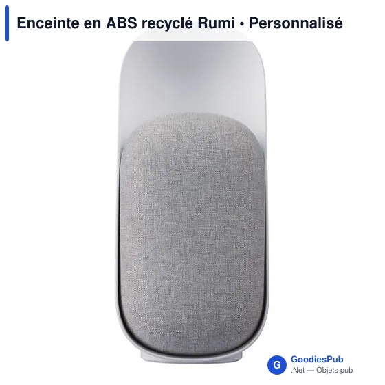 Enceinte multifonction personnalisable Rumi avec logo - Image 1