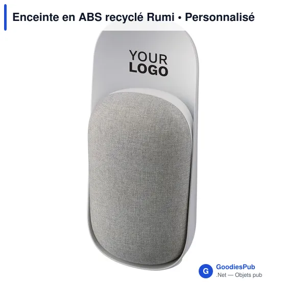 Enceinte multifonction personnalisable Rumi avec logo - Image 3
