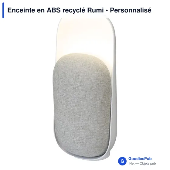 Enceinte multifonction personnalisable Rumi avec logo - Image 4