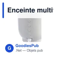 Enceinte multifonction personnalisable Rumi avec logo - Miniature 7