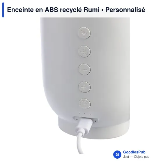Enceinte multifonction personnalisable Rumi avec logo - Image 7