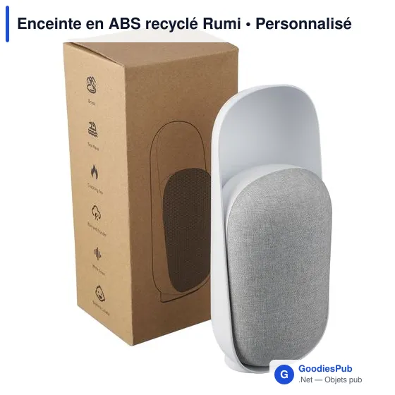 Enceinte multifonction personnalisable Rumi avec logo - Image 9