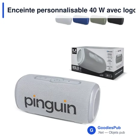 Enceinte personnalisable 40 W avec logo - Fresh 'n Rebel Rockbox L3