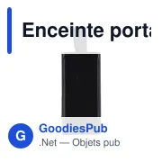 Enceinte portable en ABS recyclé Malina - Miniature 1