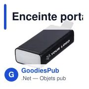 Enceinte portable en ABS recyclé Malina - Miniature 3