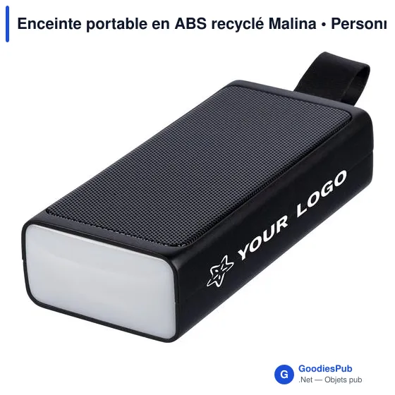 Enceinte portable en ABS recyclé Malina - Image 3