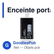 Enceinte portable en ABS recyclé Malina - Miniature 4