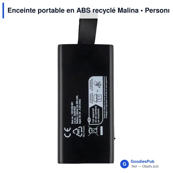 Enceinte portable en ABS recyclé Malina - Image 4
