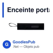 Enceinte portable en ABS recyclé Malina - Miniature 5