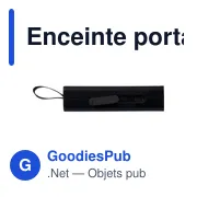 Enceinte portable en ABS recyclé Malina - Miniature 6