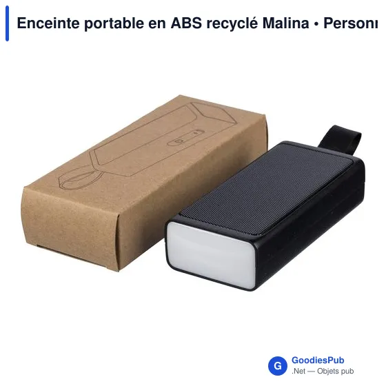 Enceinte portable en ABS recyclé Malina - Image 8