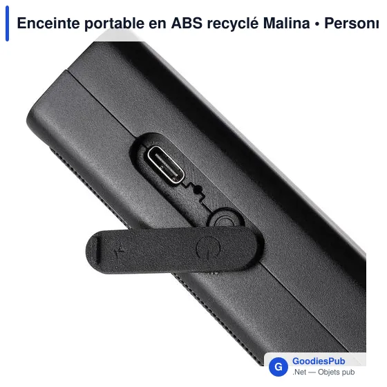 Enceinte portable en ABS recyclé Malina - Image 10