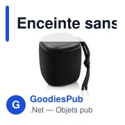 Enceinte sans fil personnalisable avec logo - Exclusive Collection Dobrin - Miniature 1