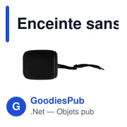 Enceinte sans fil personnalisable avec logo - Exclusive Collection Dobrin - Miniature 2