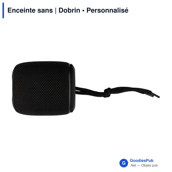Enceinte sans fil personnalisable avec logo - Exclusive Collection Dobrin - Image 2
