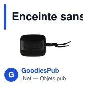 Enceinte sans fil personnalisable avec logo - Exclusive Collection Dobrin - Miniature 3