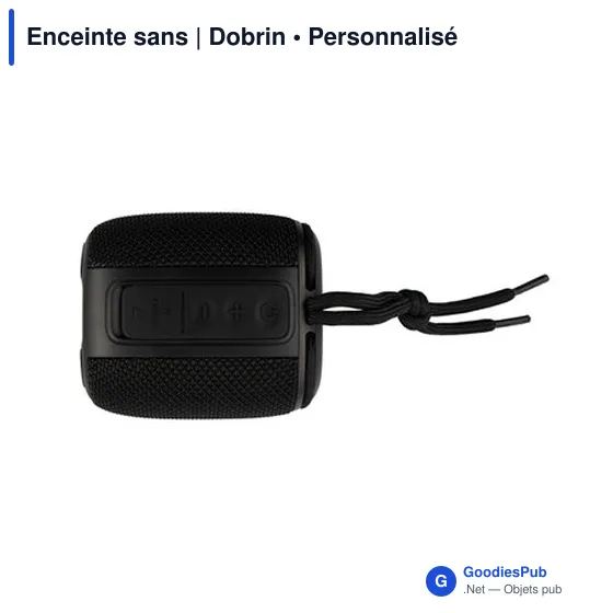 Enceinte sans fil personnalisable avec logo - Exclusive Collection Dobrin - Image 3