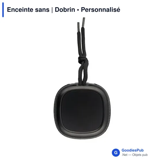 Enceinte sans fil personnalisable avec logo - Exclusive Collection Dobrin - Image 4