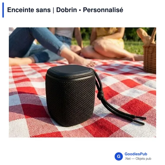 Enceinte sans fil personnalisable avec logo - Exclusive Collection Dobrin - Image 5
