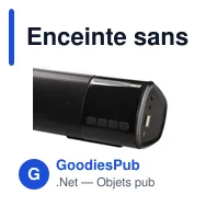 Enceinte sans fil personnalisable 2x5W avec logo - Gabriel - Miniature 8