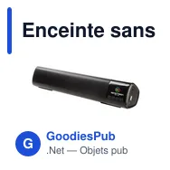 Enceinte sans fil personnalisable 2x5W avec logo - Gabriel - Miniature 9