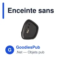 Enceinte sans fil personnalisable 2x5W avec logo - Gabriel - Miniature 10