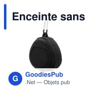 Enceinte sans fil personnalisable 5W avec logo - Justice - Miniature 1
