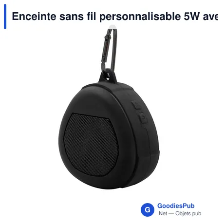 Enceinte sans fil personnalisable 5W avec logo - Justice