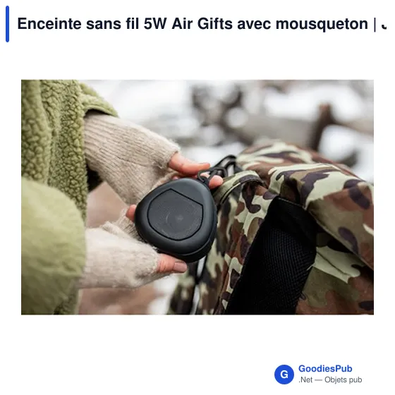 Enceinte sans fil personnalisable 5W avec logo - Justice - Image 2