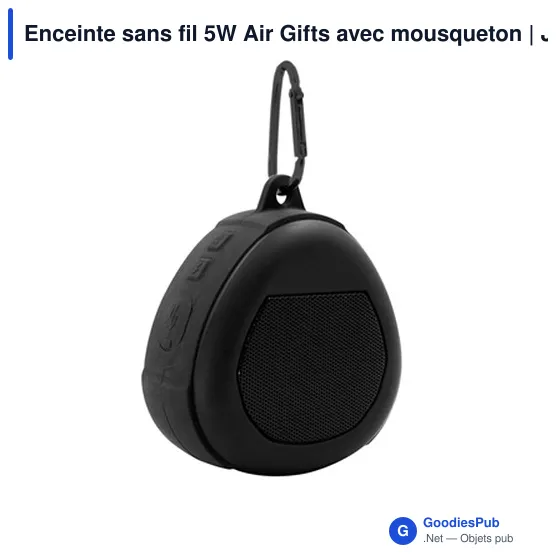 Enceinte sans fil personnalisable 5W avec logo - Justice - Image 3