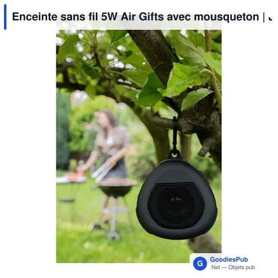 Enceinte sans fil personnalisable 5W avec logo - Justice - Image 10