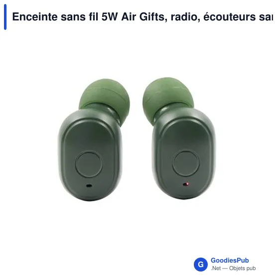 Enceinte sans fil personnalisable 5W avec logo | Caleb - Image 4